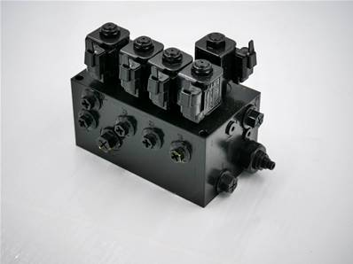 Hydraulic control block for hydraulic hogweeds Eco Log 9905498