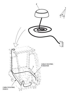 GPS antenna, mounting 9991122