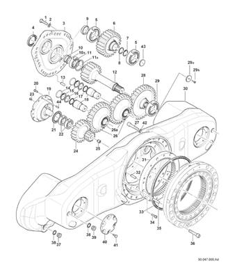 Anti-squat bogie, assembly 9991289S2
