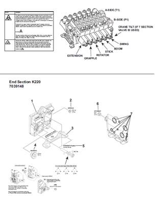 Crane distributor K220, assembly 9991334