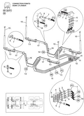 Hydraulic cradles, assembly 9991655
