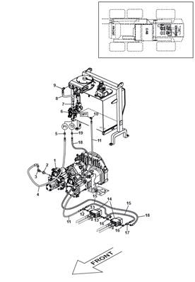 Advancement, hydraulic lines 9991695