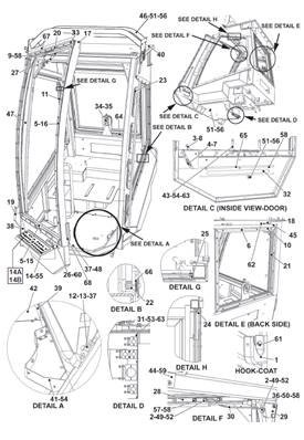 Cabin openings, assembly 9991777S2