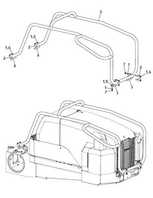 Engine bonnet arch, mounting 9991872