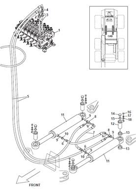 Steering, hydraulic lines 9992070