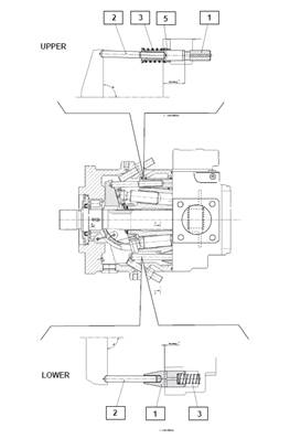 Harvesting head hydraulic pump, control valve 9992084