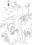 Fuel lines, mounting 9992277