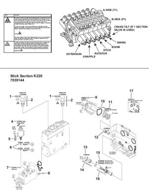 Crane distributor K220, assembly 9992542