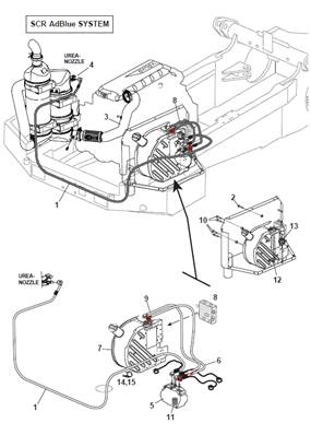 AdBlue engine stage 4, assembly 9992693