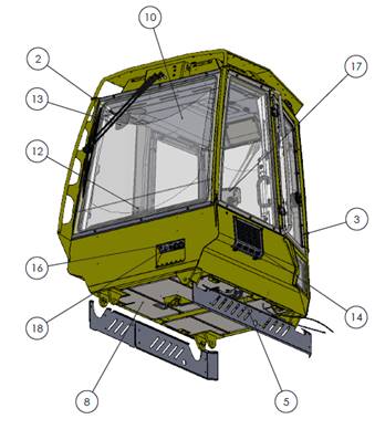 Cab, assembly 99929329