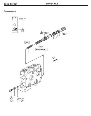 Hydraulic distributor, assembly 99929483