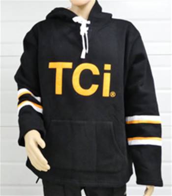 Hoodie orange and black TCi size XXXL
