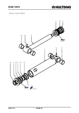 Hydraulic cylinder ø100/63 015008400