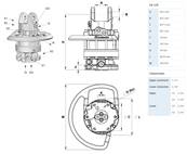 Rotator INDEXATOR GV124 M16 Ø173mm for 80mm links