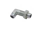 Male-male union ORFS partition pass 9/16-90° Parker 4WELO-WLNL-S