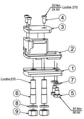 Saw bar bracket 318-04 LM017965