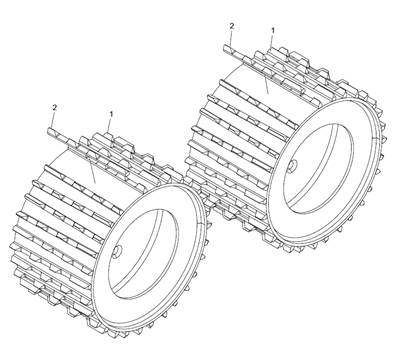 Feed rollers V-STEEL LM034591