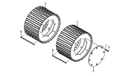Feed Rollers super aggressive 35mm, LM7000 LM999308