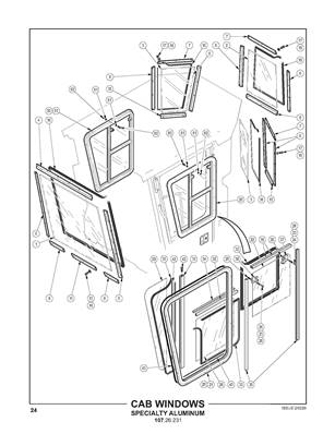 Cab Windows Specialty Aluminium 10726231