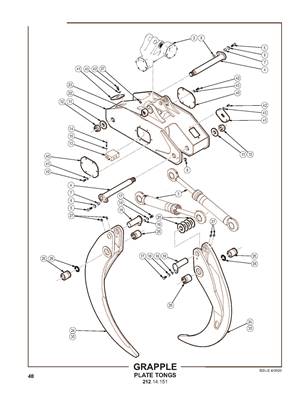 Grapple, Plate Tongs 21214151