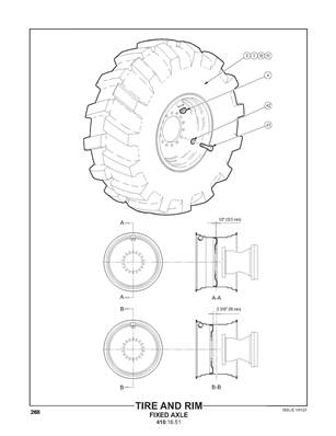 Tire and Rim, Fixed Axle 4101652