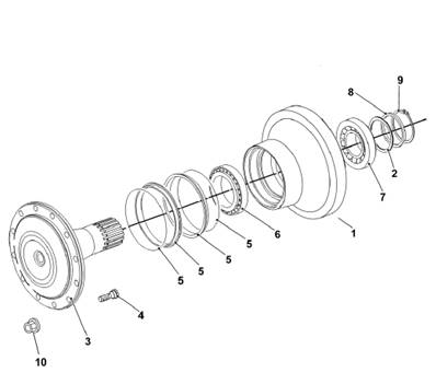 Rear feed motor, rotation 7013329