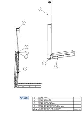 Cradle extension, assembly 7040663