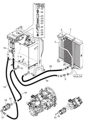 Hydraulic cooling circuit 9990059