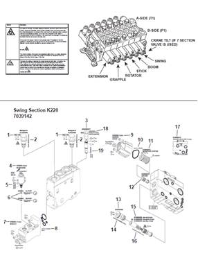 Crane distributor K220, assembly 9991538