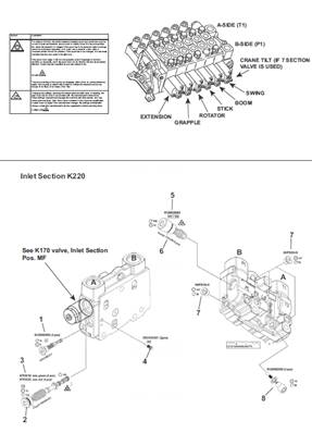 Crane distributor K220, assembly 9991609