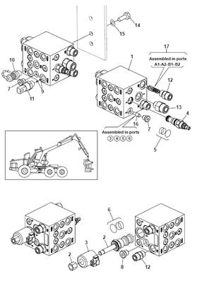 Hydraulic relief valve, assembly 9991715