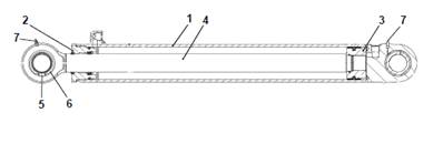 Lifting cylinder and dipper, assembly 9991770