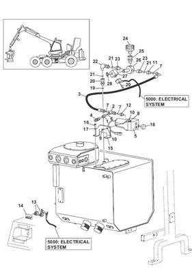 Hydraulic vacuum pump, assembly 9991909