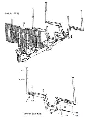 Hydraulic cradles, assembly 9991943