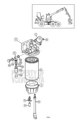 Fuel filter, assembly 9992034
