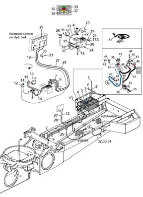 Power supply harness, assembly 9992095S2
