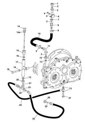Distribution box, hydraulic lines 9992281
