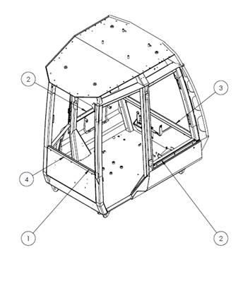 7000 seat, armrests 9992604