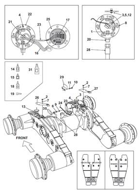 Bogie load control system, assembly 9992645