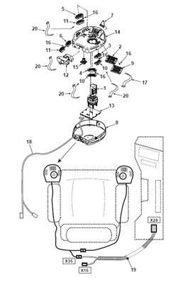 Left joystick console, assembly 9992865