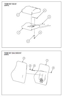 Seat 7000 BASIC, assembly 99929140