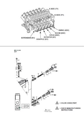 Crane distributor K170, assembly 99929164