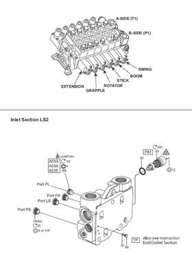 Crane distributor K170, assembly 99929226