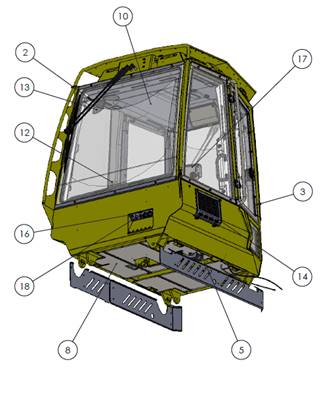 Cab, assembly 99929405