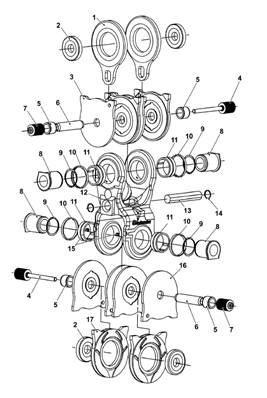 MPB2-2 rotator clevis, assembly 99929432