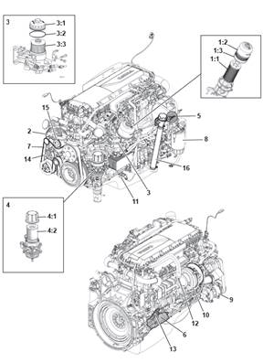 Diesel engine, assembly 99929499