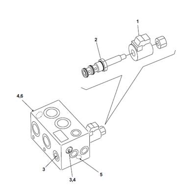 Turret rotation motor, discharge valve 9992995