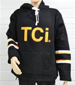 Hoodie orange and black TCi size XL