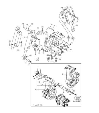 Feed roller arms LM006705