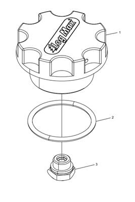 Filling cap, blue LM017327